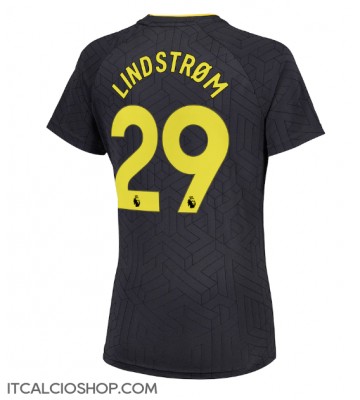 Everton Jesper Lindstrom #29 Seconda Maglia Femmina 2024-25 Manica Corta